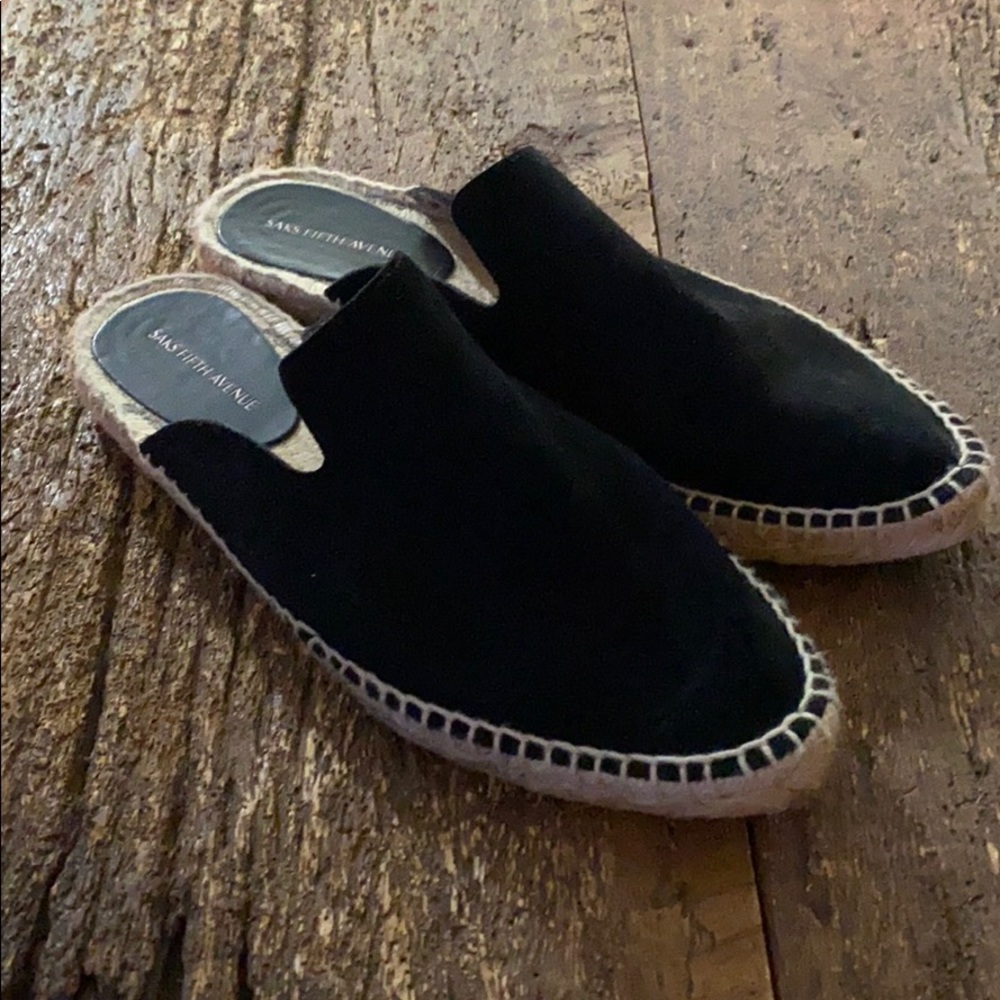Suede comfy espadrilles. Lightly worn
